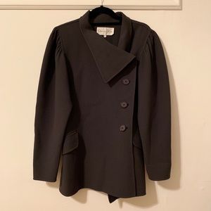 OSCAR DE LA RENTA vintage dark green coat